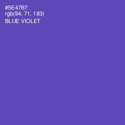 #5E47B7 - Blue Violet Color Image